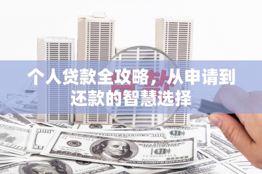 大祥个人贷款全攻略，从申请到还款的智慧选择