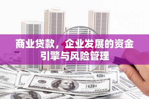 大祥商业贷款，企业发展的资金引擎与风险管理
