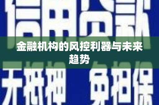 大祥金融机构的风控利器与未来趋势