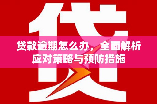 大祥贷款逾期怎么办，全面解析应对策略与预防措施