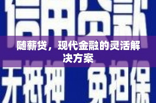 大祥随薪贷，现代金融的灵活解决方案