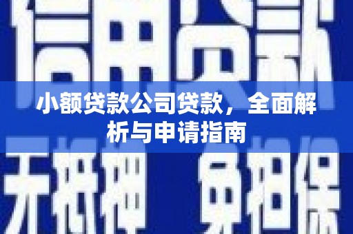 大祥小额贷款公司贷款，全面解析与申请指南