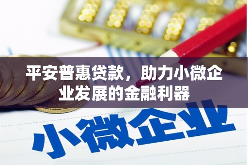 大祥平安普惠贷款，助力小微企业发展的金融利器