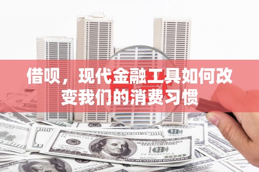 大祥借呗，现代金融工具如何改变我们的消费习惯