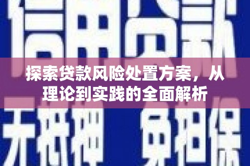 大祥探索贷款风险处置方案，从理论到实践的全面解析