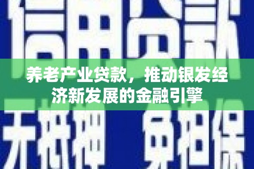 大祥养老产业贷款，推动银发经济新发展的金融引擎