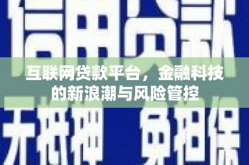 大祥互联网贷款平台，金融科技的新浪潮与风险管控