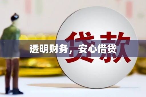大祥透明财务，安心借贷
